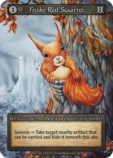 Frisky Red Squirrel - Foil