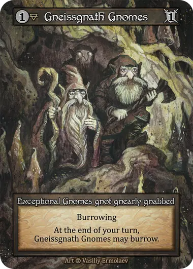 Gneissgnath Gnomes - Alpha / Non-Foil