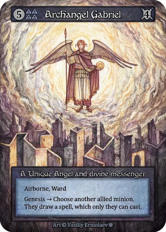 Archangel Gabriel - Gothic Foil