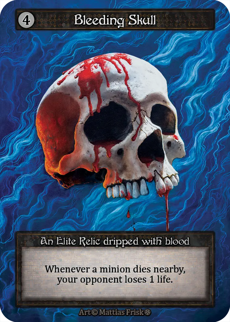 Gothic - Bleeding Skull - Foil