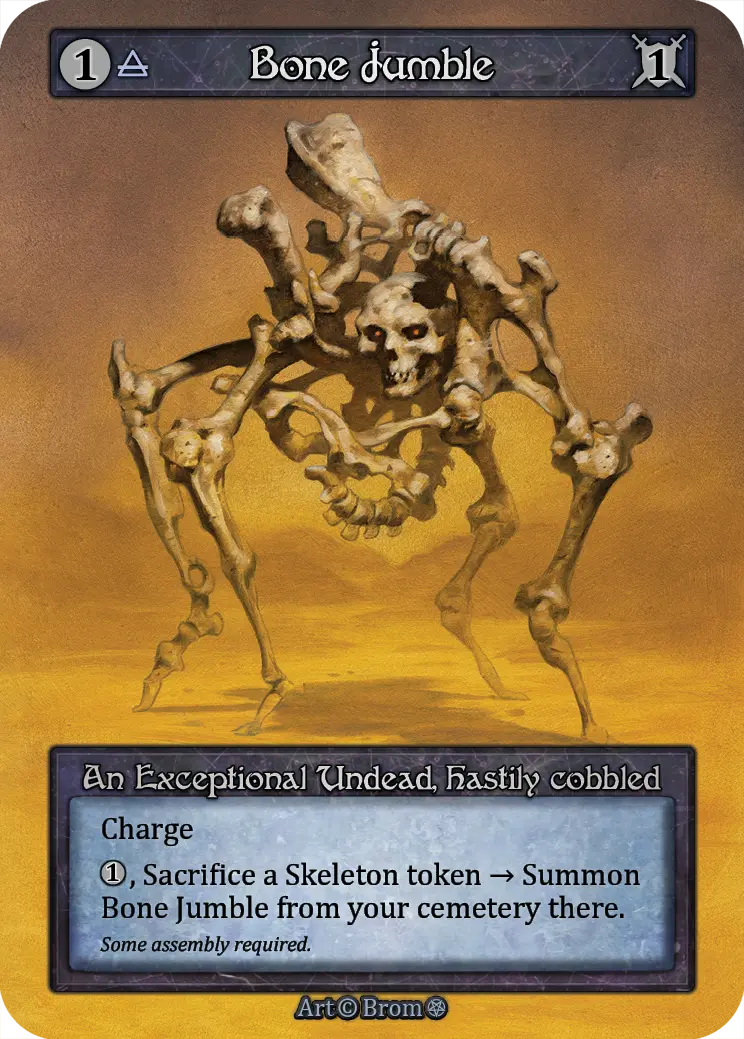 Gothic - Bone Jumble - Non-Foil