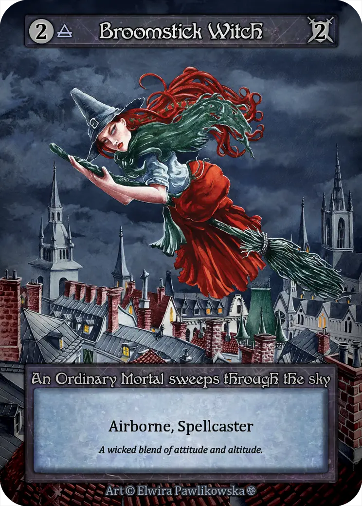 Gothic - Broomstick Witch - Foil