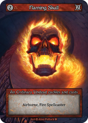 Gothic - Flaming Skull - Foil