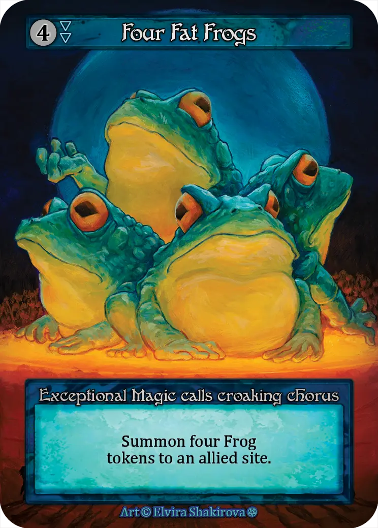 Gothic - Four Fat Frogs - Foil
