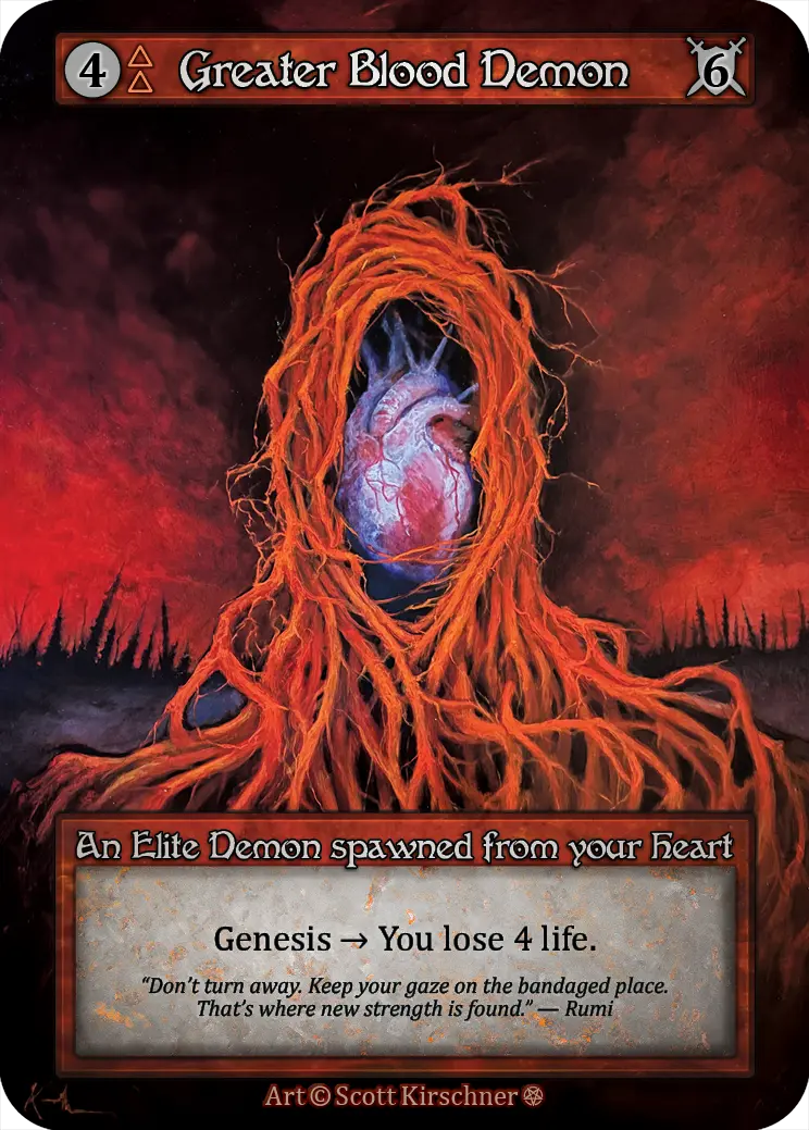 Gothic - Greater Blood Demon - Foil