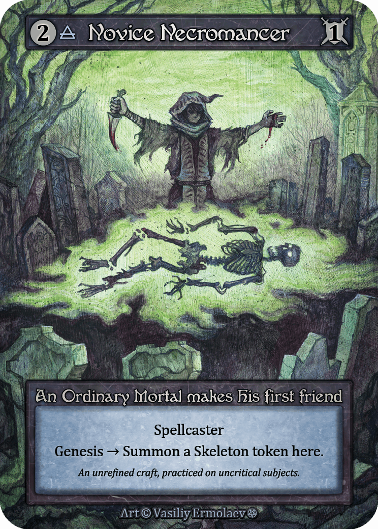 Gothic - Novice Necromancer - Non-Foil