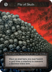 Gothic - Pile of Skulls - Foil