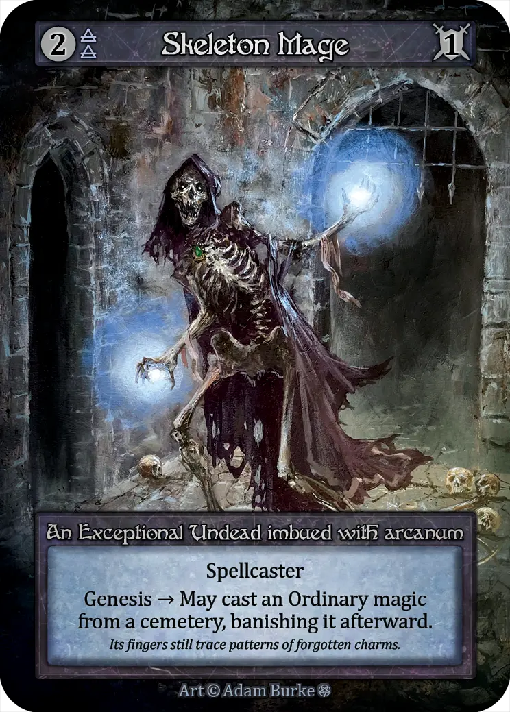 Gothic - Skeleton Mage - Foil
