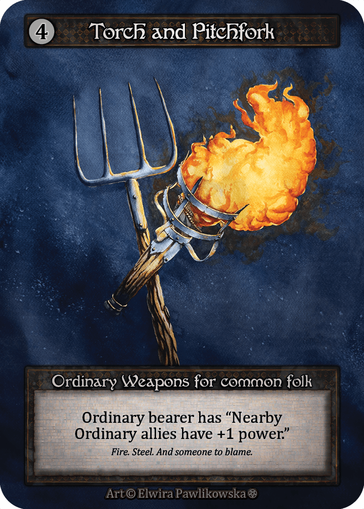 Gothic - Torch and Pitchfork - Foil