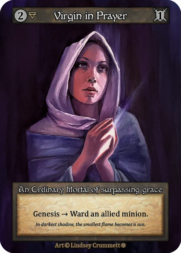 Gothic - Virgin in Prayer - Foil
