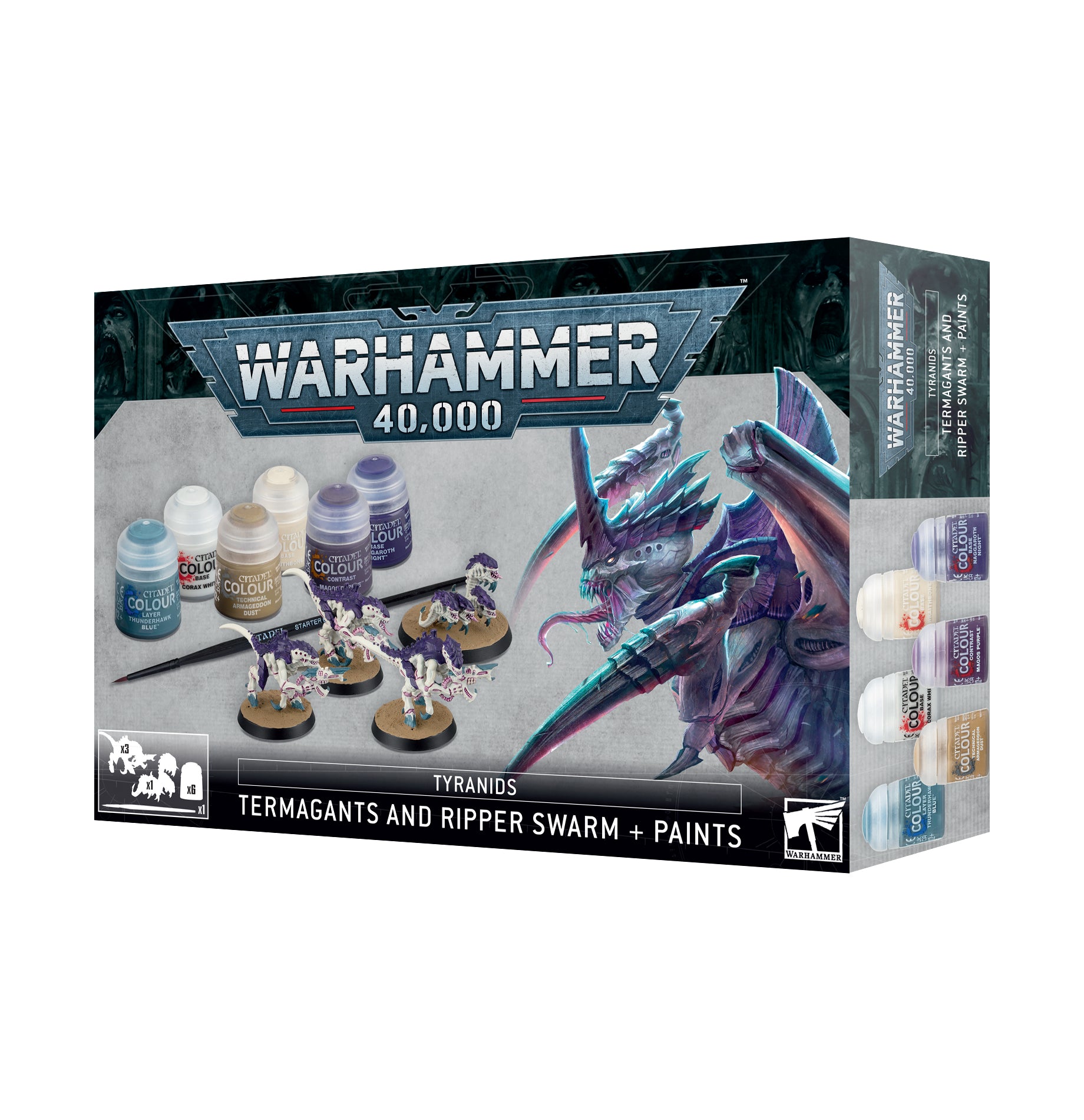 Tyranids - Termagants And Ripper Swarm + Paints