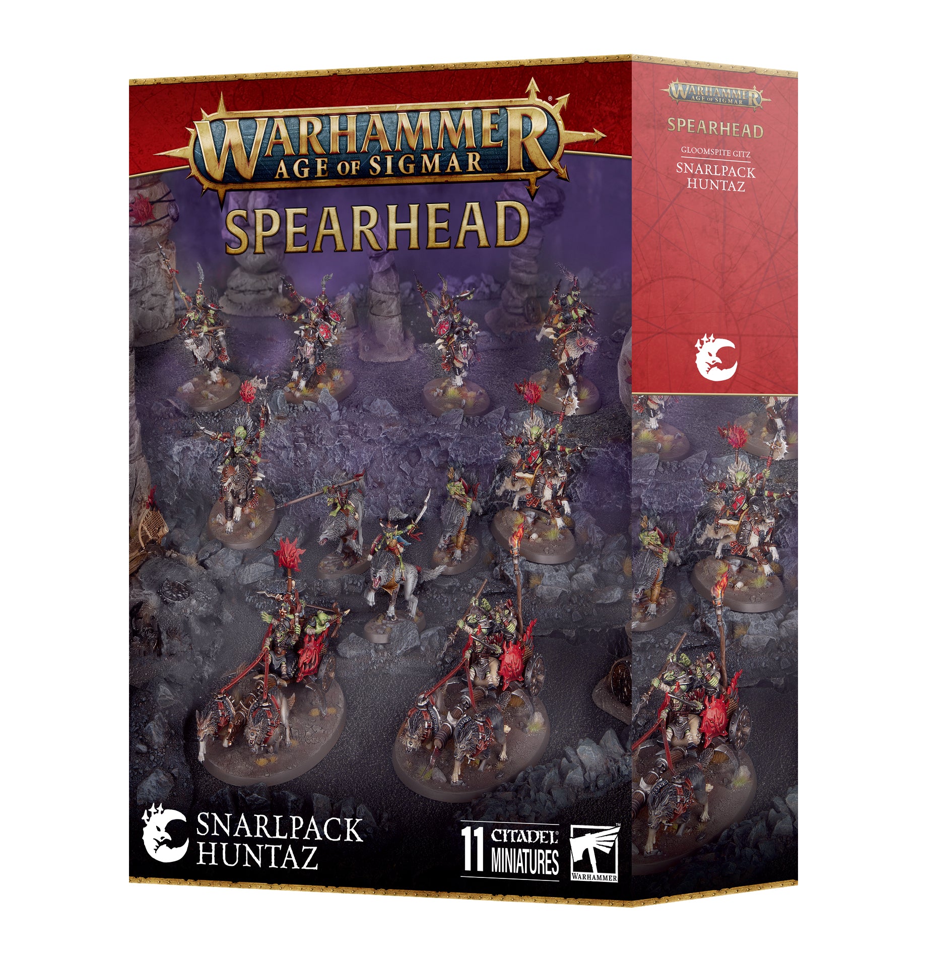 Warhammer Age of Sigmar - Spearhead : Gloomspite Gitz - Snarlpack Huntaz