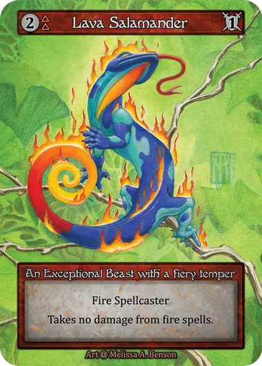 Beta - Lava Salamander - Foil