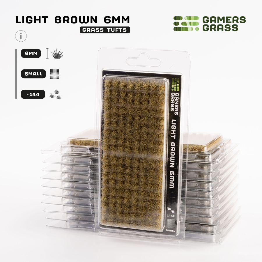 Gamers Grass: Grass Tufts 2-6mm - Light Brown 6mm