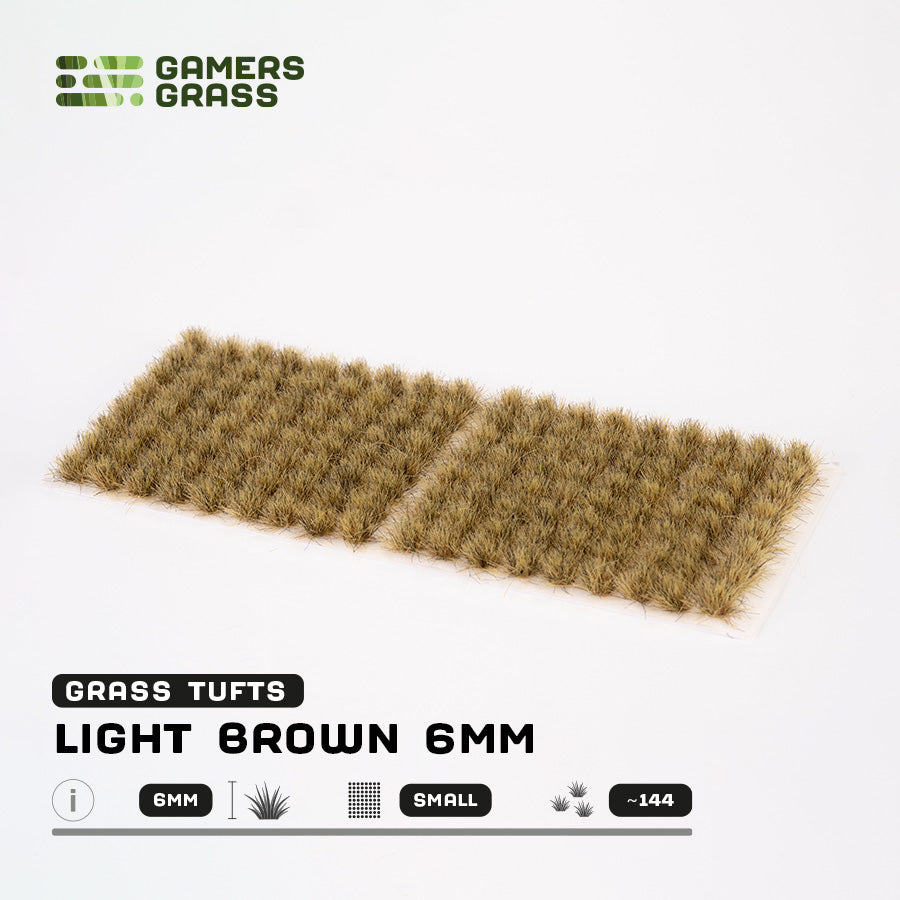 Gamers Grass: Grass Tufts 2-6mm - Light Brown 6mm