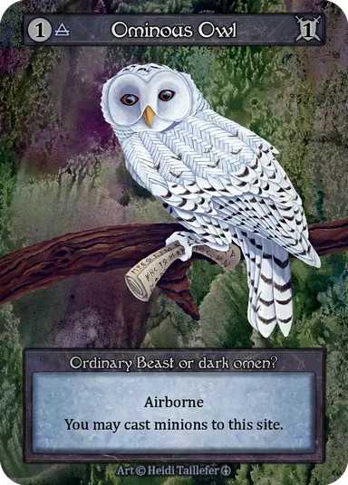Arthurian Legends - Ominous Owl - Foil