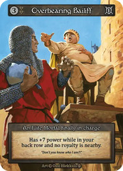 Arthurian Legends - Overbearing Bailiff - Foil