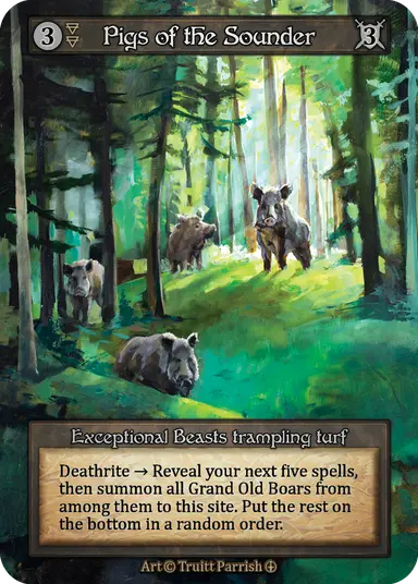 Arthurian Legends - Pigs of the Sounder - Foil