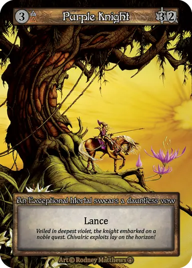 Arthurian Legends - Purple Knight - Foil