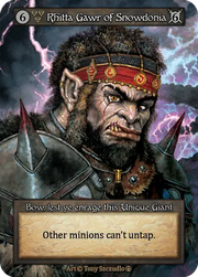 Arthurian Legends - Rhitta Gawr of Snowdonia - Foil