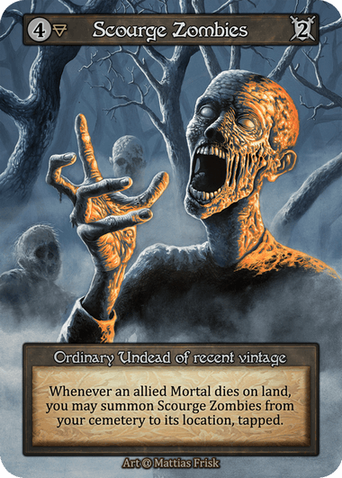 Alpha - Scourge Zombies - Foil