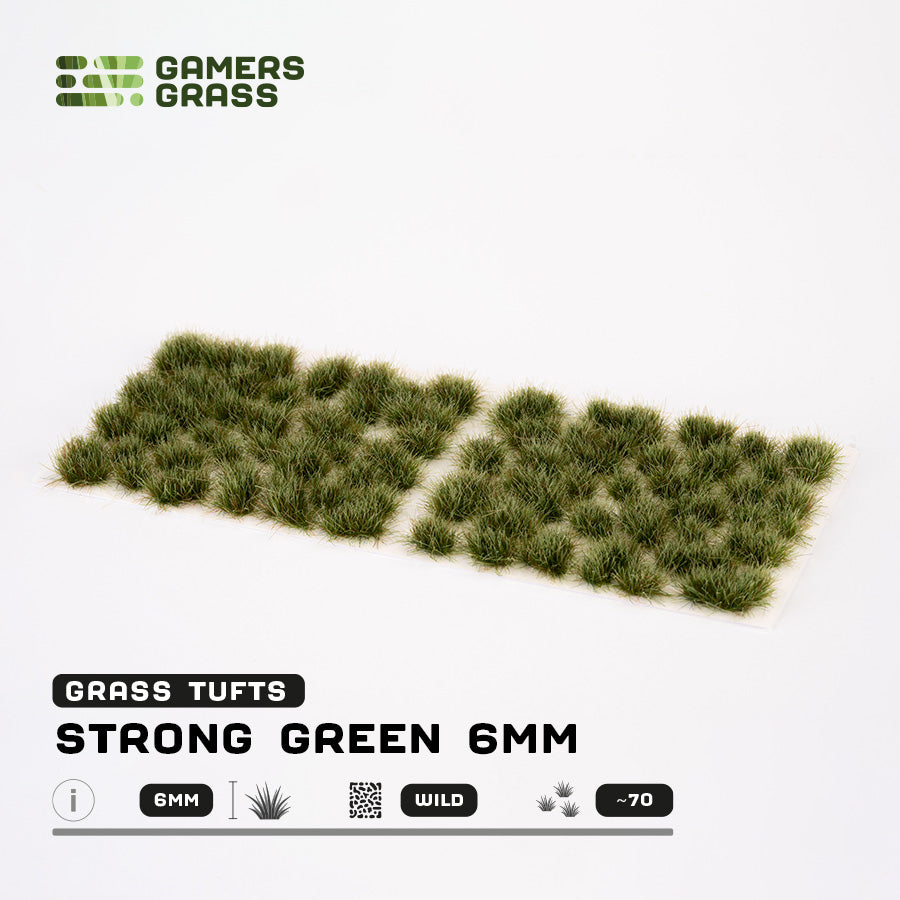 Gamers Grass: Grass Tufts 2-6mm - Strong Green 6mm